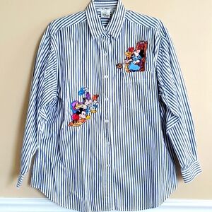 Vintage striped Disney button-up